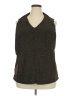 Grace Elements Brown Sleeveless Blouse Size 2X - photo 1