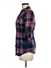 Garage 100% Cotton Plaid Blue 3/4 Sleeve Button-Down Shirt Size M - photo 5