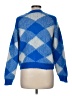 Sandro Argyle Blue Pullover Sweater Size M (estimated) - photo 2