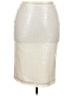 Chico's 100% Polyester Metallic Silver Formal Skirt Size L - photo 1