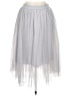Esley 100% Polyester Silver Formal Skirt Size L - photo 1