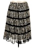 Alfred Dunner 100% Polyester Animal Print Black Casual Skirt Size 12 Petite - photo 1
