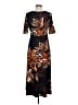 MSK Print Black Casual Dress Size M - photo 2