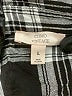 Como Vintage 100% Rayon Plaid Black Long Sleeve Button-Down Shirt Size L - photo 7
