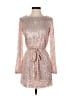Crystal Sky Metallic Silver Cocktail Dress Size XS - photo 1