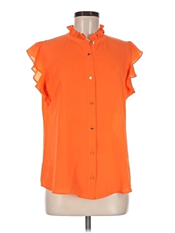 Calvin Klein Short Sleeve Blouse (view 1)