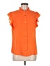 Calvin Klein Orange Short Sleeve Blouse Size M (estimated) - photo 1