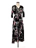Shein 100% Rayon Floral Black Casual Dress Size 8 - 10 - photo 1