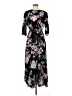 Shein 100% Rayon Floral Black Casual Dress Size 8 - 10 - photo 2