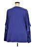 Susan Graver Blue 3/4 Sleeve Top Size 2X - photo 2