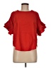 Haute Monde 100% Polyester Red Short Sleeve Top Size M - photo 1