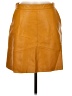 Zara Basic Orange Faux Leather Skirt Size M - photo 1