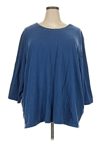 Liz & Me for Catherines 3/4 Sleeve Top (view 1)
