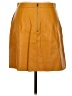 Zara Basic Orange Faux Leather Skirt Size M - photo 2