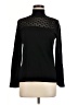 August Silk Black Turtleneck Sweater Size M - photo 1