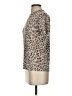 Equipment Animal Print Tan Short Sleeve Top Size XS - photo 5