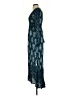 Ecote 100% Rayon Paisley Teal Cocktail Dress Size 0 - photo 5