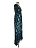 Ecote 100% Rayon Paisley Teal Cocktail Dress Size 0 - photo 4
