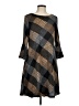 Sandra Darren Argyle Brown Casual Dress Size M - photo 1