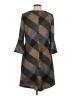 Sandra Darren Argyle Brown Casual Dress Size M - photo 2