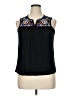 Espresso Black Sleeveless Blouse Size XL - photo 1