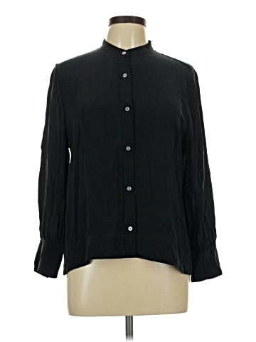 Everlane Long Sleeve Silk Top (view 1)