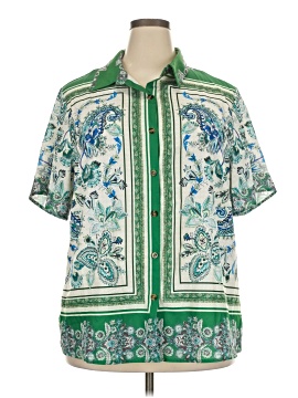 Shein Curve Short Sleeve Blouse