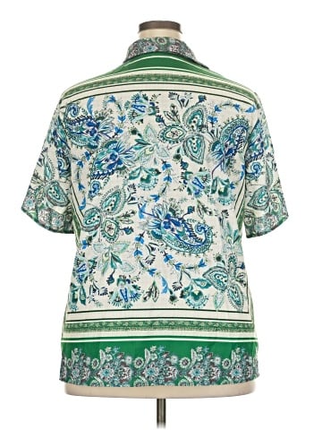 Shein Curve Short Sleeve Blouse (view 2)