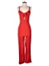 Flynn Skye 100% Rayon Solid Red Jumpsuit Size Med (2) - photo 1