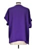 Timing 100% Polyester Purple Short Sleeve Blouse Size L - photo 2