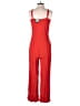 Flynn Skye 100% Rayon Solid Red Jumpsuit Size Med (2) - photo 2