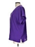 Timing 100% Polyester Purple Short Sleeve Blouse Size L - photo 5