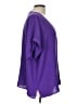 Timing 100% Polyester Purple Short Sleeve Blouse Size L - photo 4
