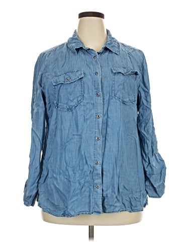 Molly & Isadora 3/4 Sleeve Button-Down Shirt (view 1)