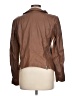 Trouve 100% Leather Brown Leather Jacket Size L - photo 2