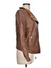 Trouve 100% Leather Brown Leather Jacket Size L - photo 4