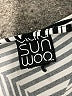 Clara Sun Woo Stripes Silver Short Sleeve Blouse Size 1X (estimated) - photo 7