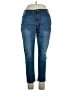 Ellos Solid Blue Jeans Size 16 - photo 1