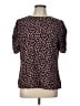 Unbranded 100% Polyester Black Short Sleeve Blouse Size L - photo 1