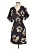 Ann Taylor 100% Polyester Print Gray Casual Dress Size XS - photo 1