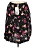 Sag Harbor 100% Rayon Floral Black Casual Skirt Size M (petite) - photo 2