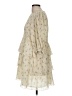 Ganni 100% Polyester Floral Ivory Cocktail Dress Size EU 38 / US 8 - photo 5