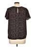 Express Brown Short Sleeve Blouse Size L - photo 2