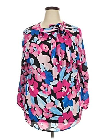 Kasper 3/4 Sleeve Blouse (view 1)