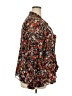 T Tahari 100% Polyester Floral Black Long Sleeve Blouse Size 2X - photo 4