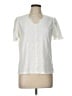 Shein Ivory Short Sleeve Blouse Size L - photo 1