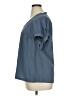 ModCloth 100% Polyester Blue Short Sleeve Blouse Size 1X - photo 5