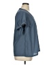 ModCloth 100% Polyester Blue Short Sleeve Blouse Size 1X - photo 4