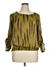 MICHAEL Michael Kors 100% Polyamide Animal Print Green 3/4 Sleeve Blouse Size XL - photo 1