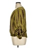 MICHAEL Michael Kors 100% Polyamide Animal Print Green 3/4 Sleeve Blouse Size XL - photo 5